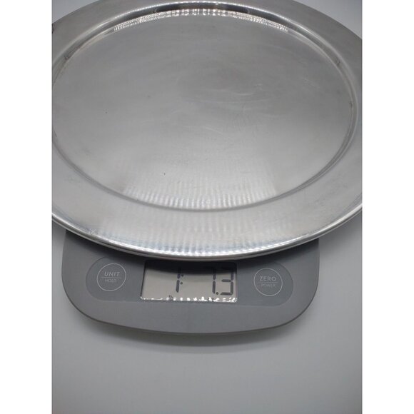 Vintage Saks Fifth Avenue 12" Silverplate Platter, Candy Jewelry Trinket Tray - Picture 13 of 17